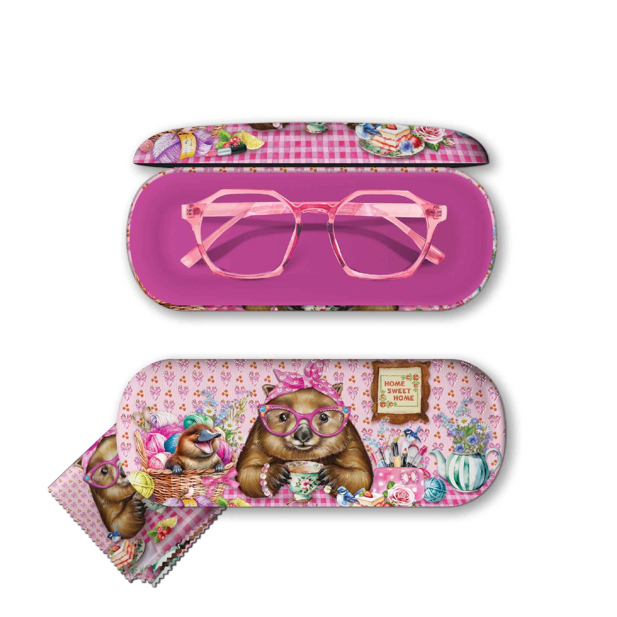 WOMBAT GLASSES CASE LISA POLLICK