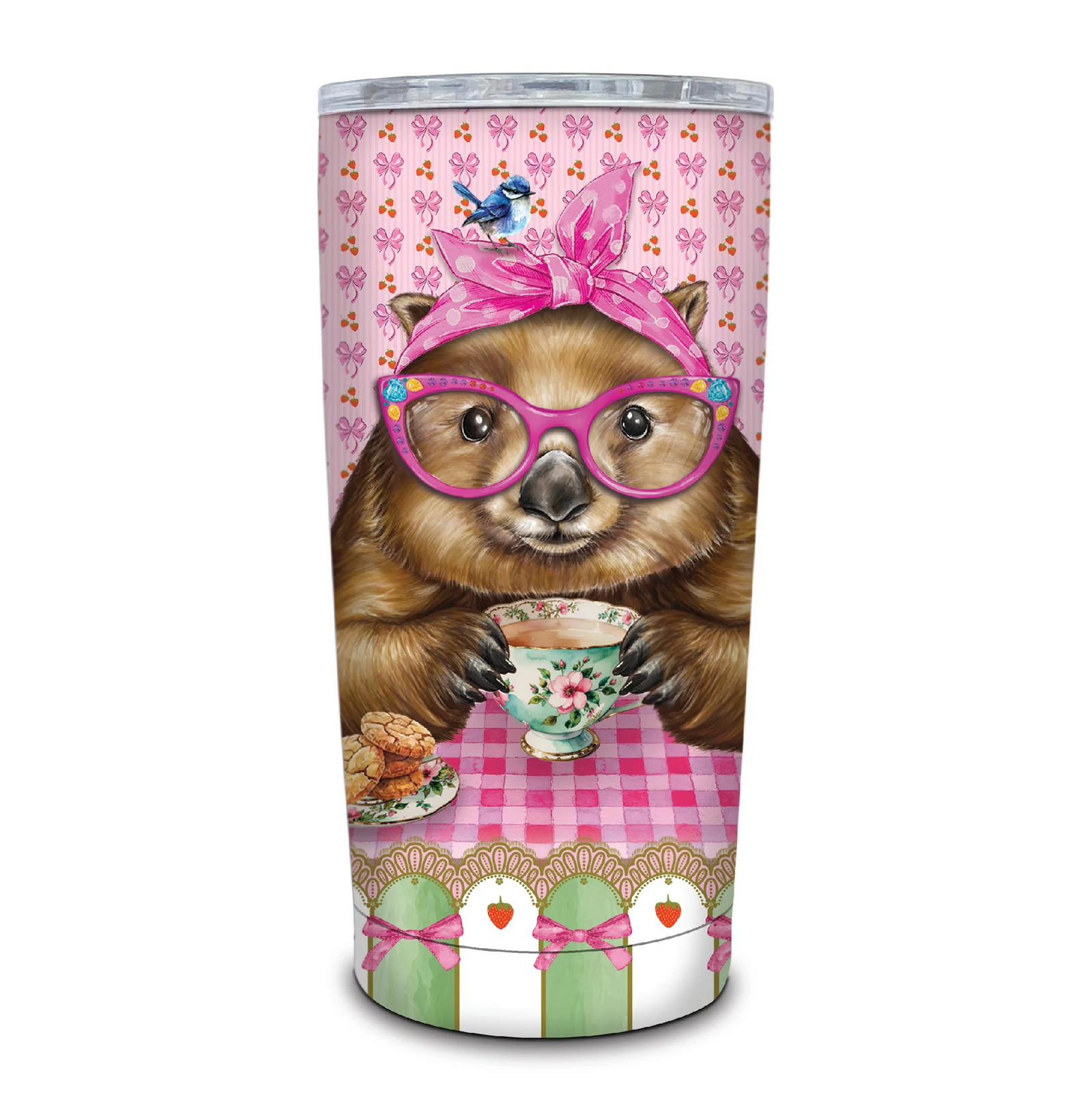 DOUBLE WALLED STAINLESS STEEL TRAVEL MUG WONDA WOMBAT