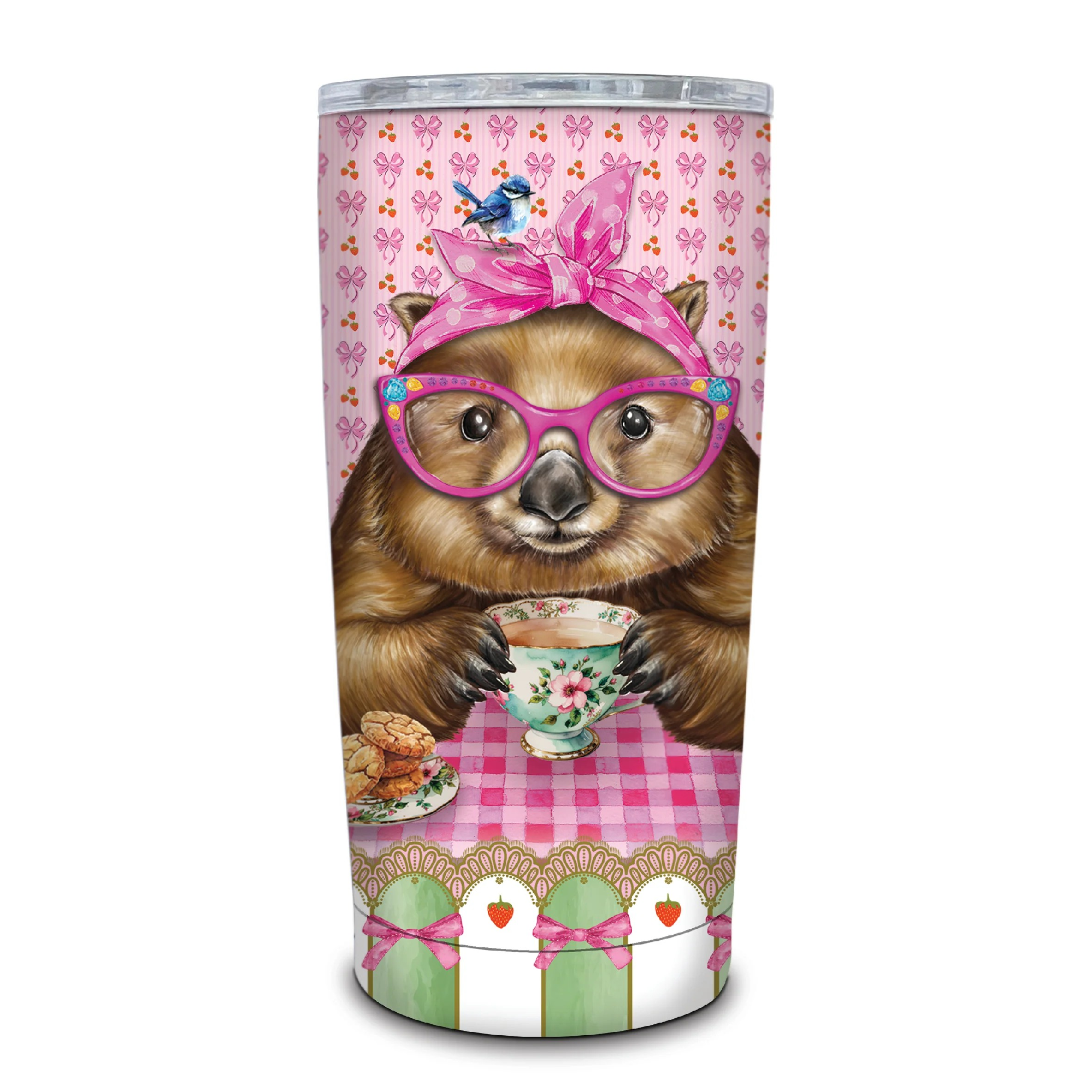 DOUBLE WALLED STAINLESS STEEL TRAVEL MUG WONDA WOMBAT