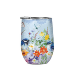 DOUBLE WALLED STAINLESS STEEL BEVVY TEATIME WRENS