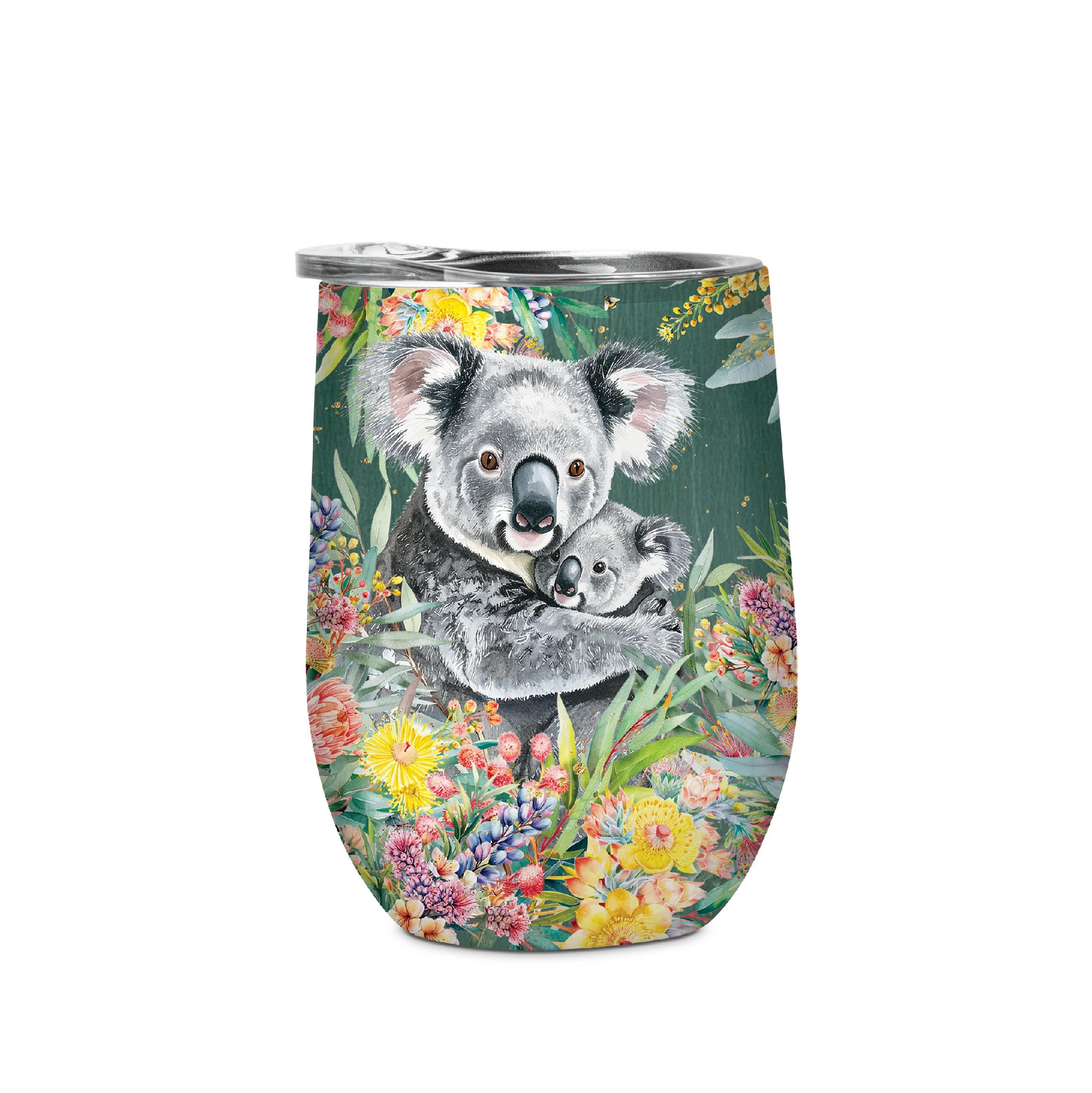DOUBLE WALLED STAINLESS STEEL BEVVY KOALA CUDDLES