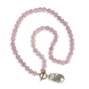 CRYSTAL NECKLACE GENUINE BAROQUE PEARL ROSE QUARTZ