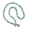 AQUAMARINE CRYSTAL NECKLACE GENUINE BAROQUE PEARL