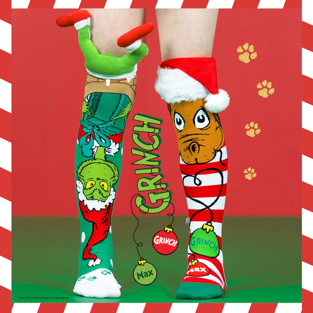 MADMIA GRINCH AND CHIMNEY ADULT SOCKS