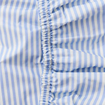 KIP & CO SEASIDE STRIPE ORGANIC COTTON FITTED SHEET KING