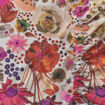 KIP & CO FIELD OF DREAMS SILVER ORGANIC COTTON FITTED SHEET QUEEN