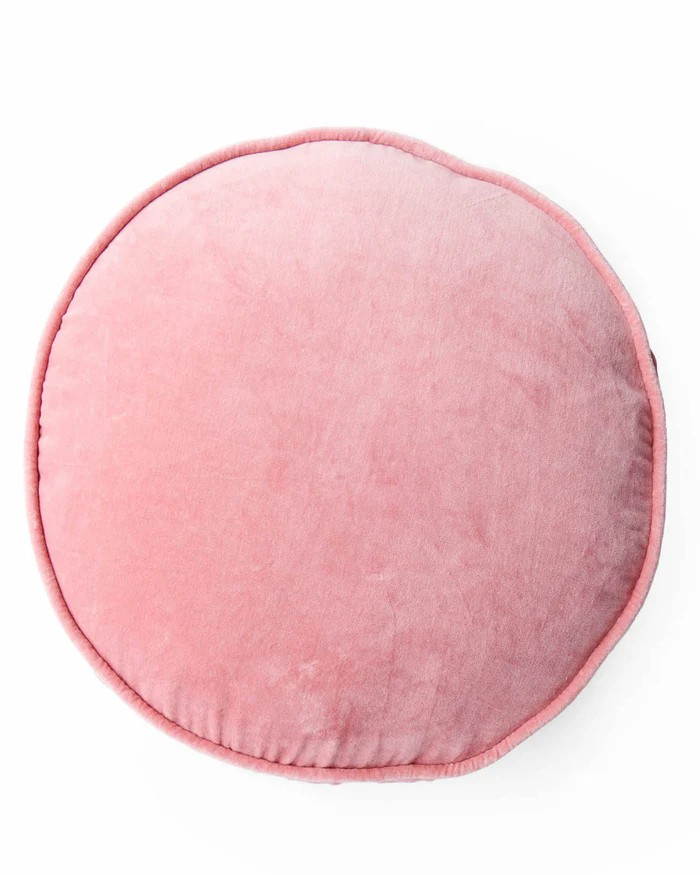 DUSTY ROSE VELVET PEA CUSHION ONE SIZE KIP & CO