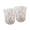 KIP & CO PARTY SPECKLE TUMBLER GLASS 2P SET