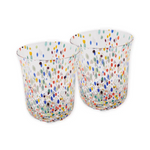 KIP & CO PARTY SPECKLE TUMBLER GLASS 2P SET