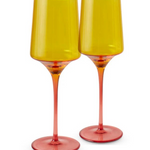 KIP & CO TROPICAL PUNCH VINO GLASSES 2 PIECE SET 