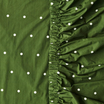 KIP & CO POLKADOT CACTUS ORGANIC COTTON KING FITTED SHEET