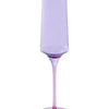 LILAC COLOUR BLOCK CHAMPAGNE GLASS 2P SET ONE SIZE