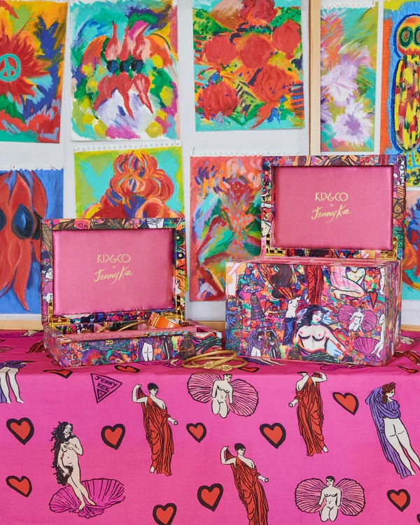 KIP & CO X JENNY KEE GODDESSES VELVET JEWELLERY BOX SMALL