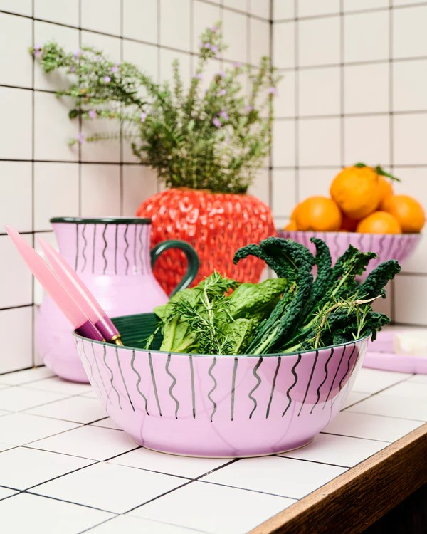 KIP & CO ALPINE PEAKS SALAD BOWL 