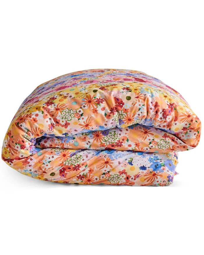 KIP & CO POSIE LANE ORGANIC COTTON QUILT COVER QUEEN