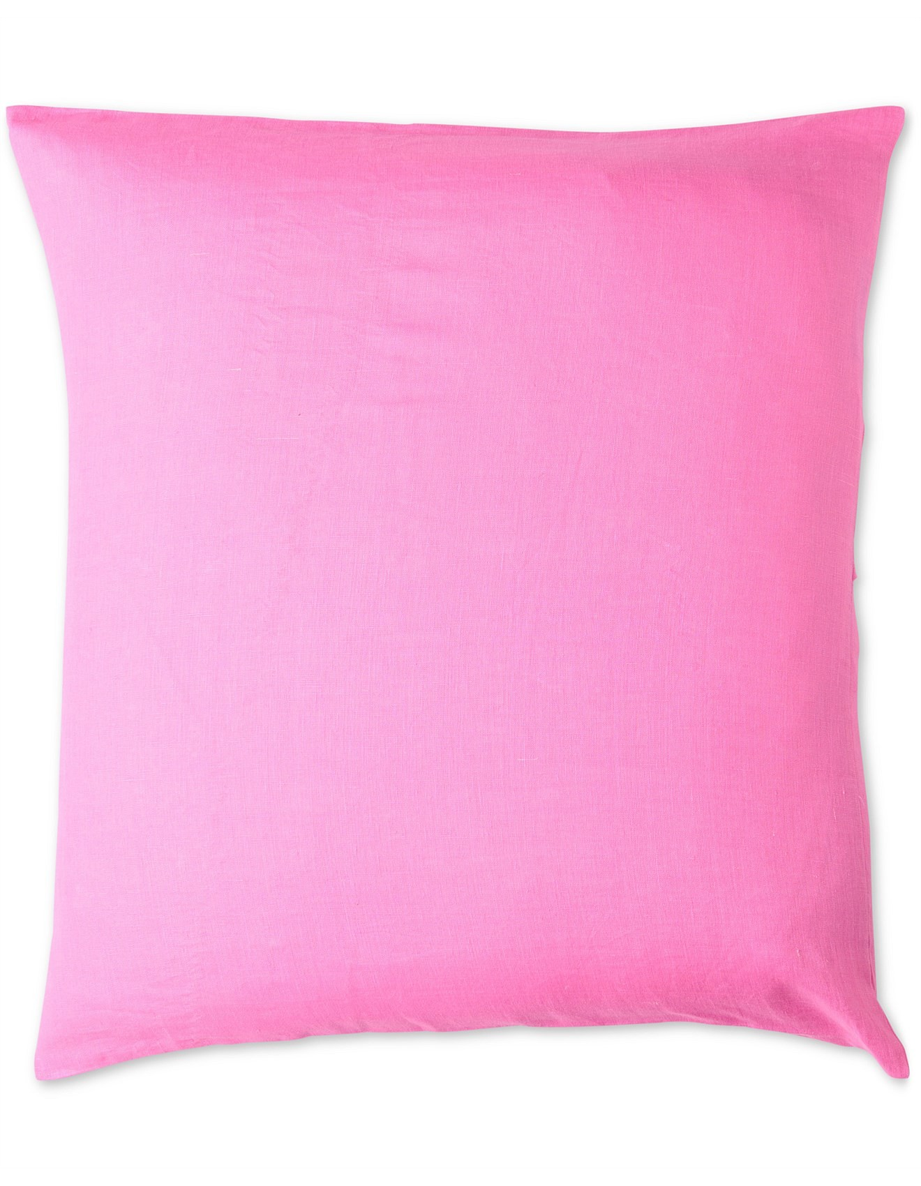 KIP & CO AURORA PINK LINEN EUROPEAN PILLOWCASES 2P SET