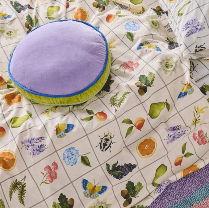 DREAMER VELVET PEA CUSHION ONE SIZE