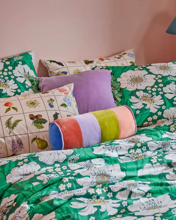KIP & CO DREAMER VELVET BOLSTER CUSHION 