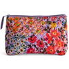 FOREVER FLORAL LILAC QUILTED COTTON TOILETRY PURSE
