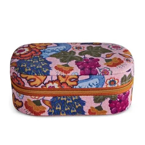 KIP & CO LYON VELVET TRAVEL JEWELLERY BOX