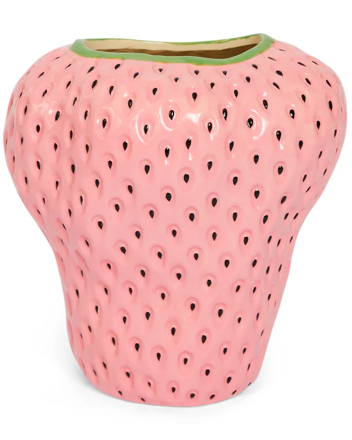 KI & CO PINK PINEBERRY VASE ONE SIZE