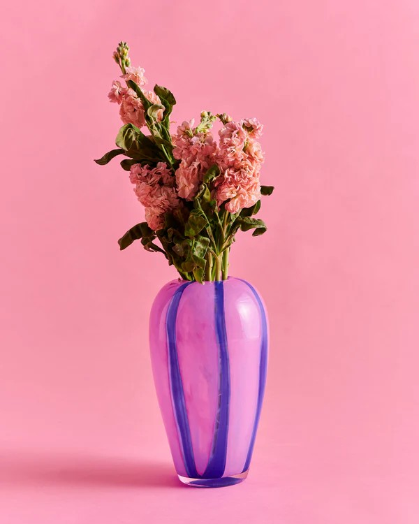KIP & CO ELECTRIC STRIPE VASE LARGE 