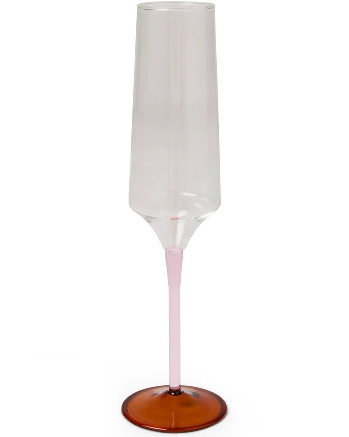 KIP & CO MARSHMALLOW AND MARMALADE CHAMPAGNE GLASS 2P SET ONE SIZE