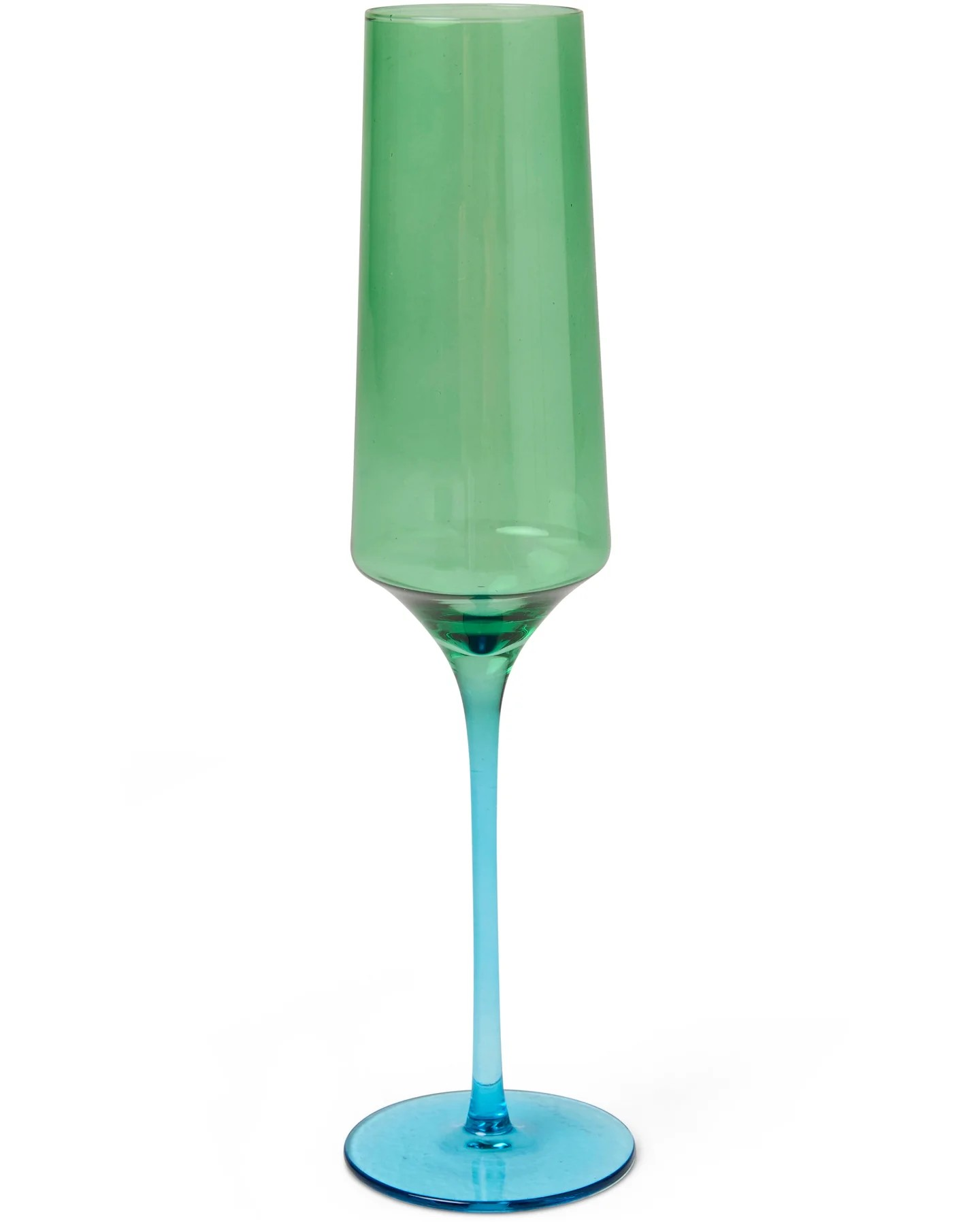 KIP & CO PISTACHIO CRUSH CHAMPAGNE GLASS 2 PIECE SET