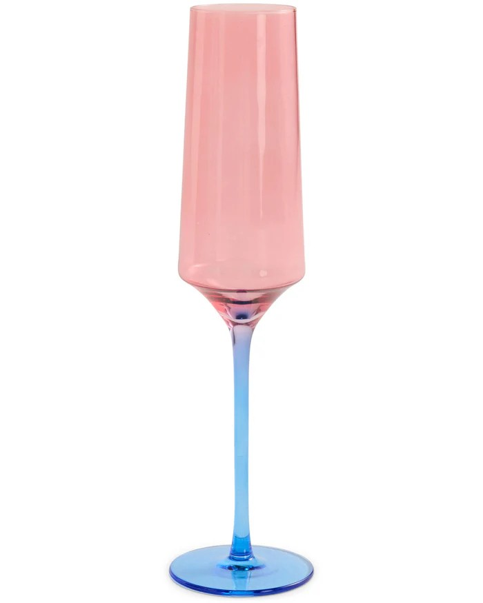 KIP & CO BLUE ROBIN CHAMPAGNE GLASS 2P SET