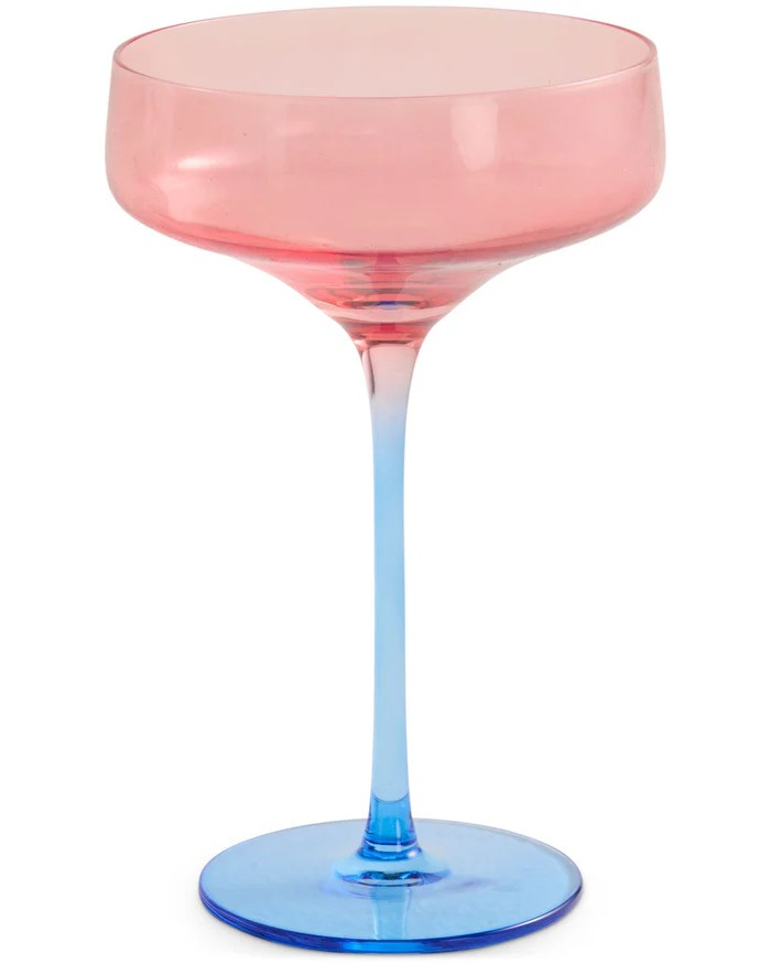 KIP & CO BLUE ROBIN MARGARITA GLASS 2P SET ONE SIZE