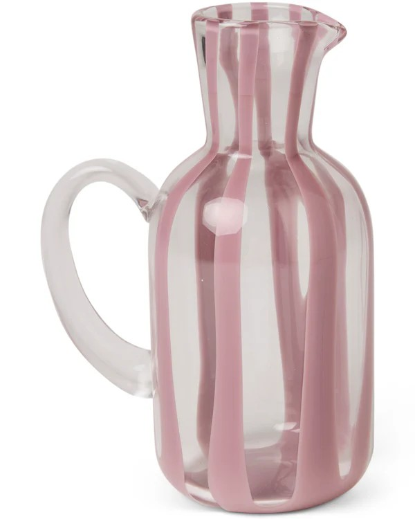 KIP & CO OINK PINK STRIPE WATER JUG