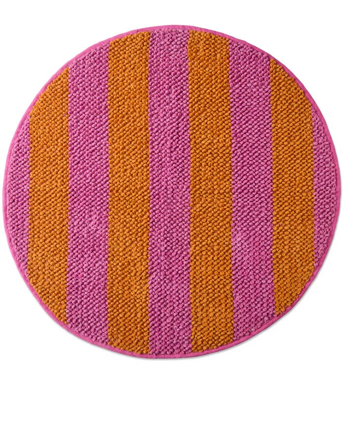 KIP & CO FUN TIMES STRIPE ROUND BATH MAT