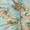 BIG BEAUTY FLORAL BLUE LINEN FITTED SHEET KING KIP & CO
