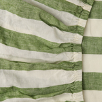 MOSS STRIPE LINEN FITTED SHEET KING 