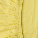 KIP & CO LEMON BUTTER LINEN FITTED SHEET QUEEN