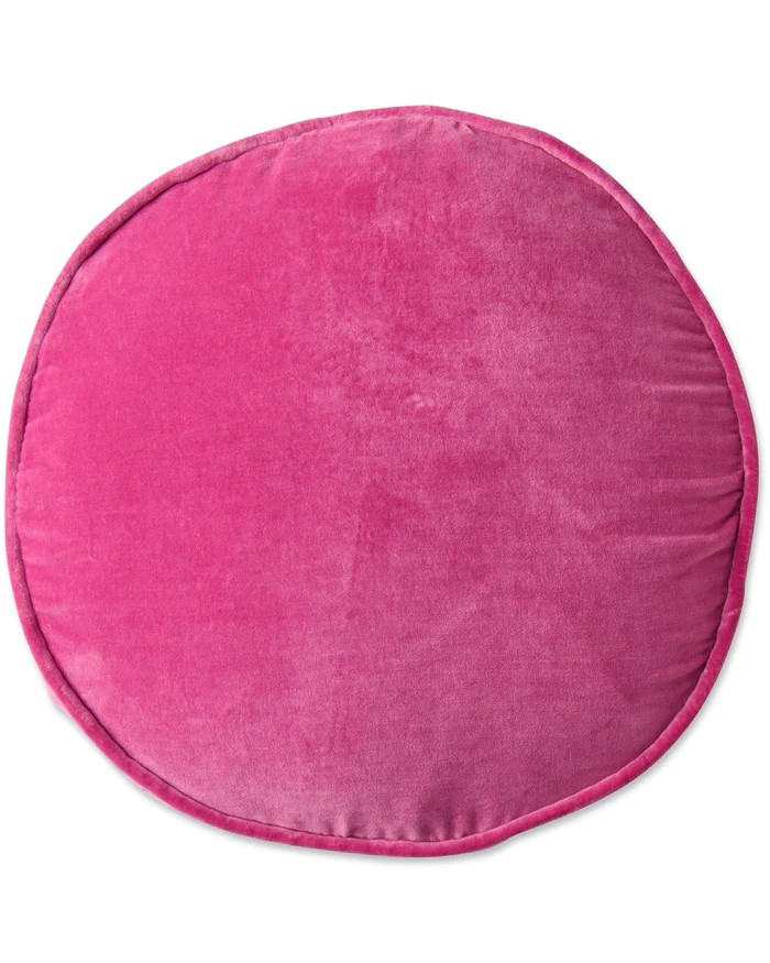 PINK LOVE VELVET PEA CUSHION ONE SIZE
