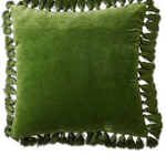 CAMPSITE VELVET TASSEL CUSHION KIP & CO ONE SIZE