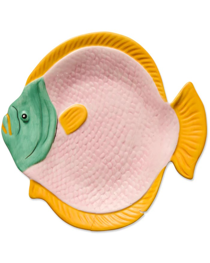 CORAL BAY FISH SERVING DISH ONE SIZE
