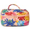 WILD FLOWERS IN BLOOM QUILTED COTTON TOILETRY CASE
