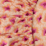 HIBISCUS PEACH LINEN FITTED SHEET KING KIP & CO