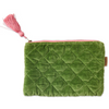 MOSS VELVET COSMETIC PURSE