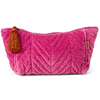 PINK VELVET TOILETRY BAG ONE SIZE KIP & CO