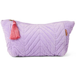 LILAC VELVET TOILETRY BAG ONE SIZE KIP & CO