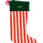 JOLLY CHRISTMAS VELVET STOCKING ONE SIZE KIP & CO