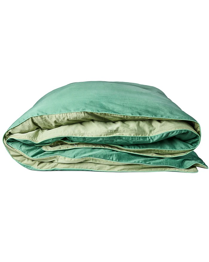 GLOW GREEN BAMBOO COTTON QUILT COVER SUPER KING 