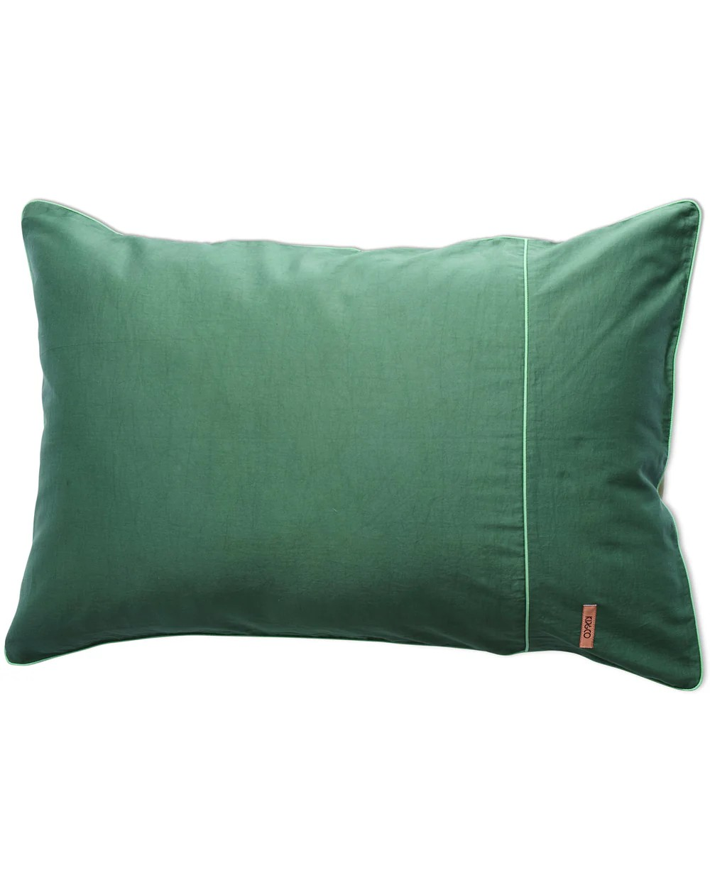 KIP & CO GLOW IN GREEN BAMBOO COTTON PILLOWCASES 2PC STANDARD