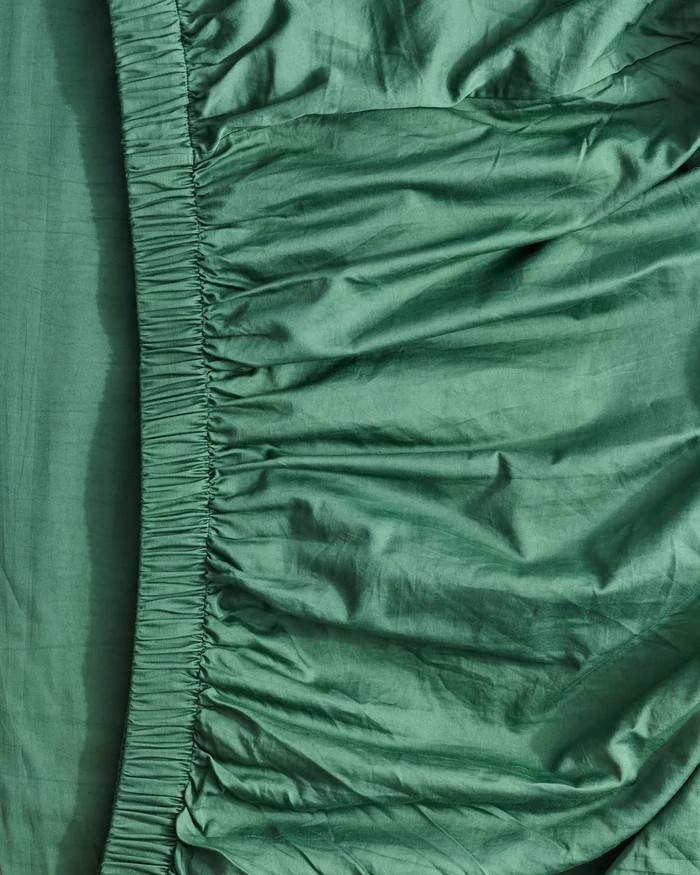 GLOW IN FERN BAMBOO COTTON FITTED SHEET KING