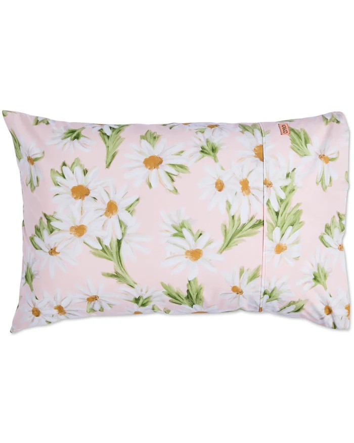 KIP & CO SWEET DAISY ORGANIC COTTON PILLOWCASES 2P SET STANDARD