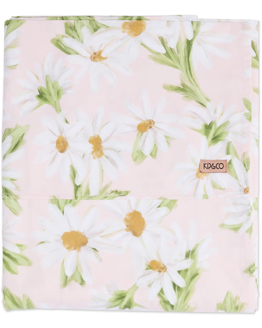 KIP & CO SWEET DAISY ORGANIC COTTON FLAT SHEET DOUBLE
