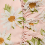 KIP & CO SWEET DAISY ORGANIC COTTON FITTED SHEET DOUBLE